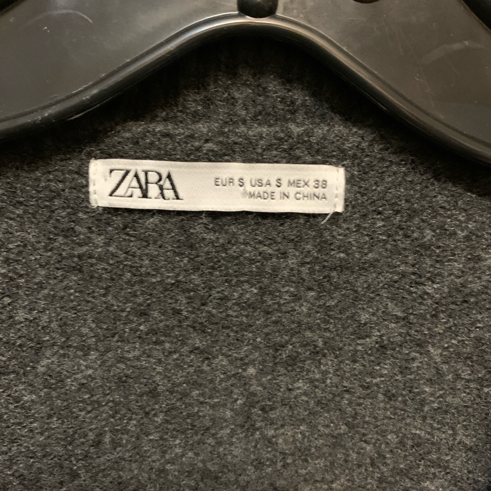 Zara Man Oversized Charcoal Soft Knit Cardigan - Picture 3 of 6